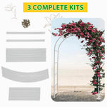 HASTHIP Flower Arch Stand for Weddings and Events with DIY Assembly Metal Frame 140x240cm