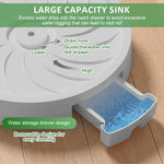 HASTHIP Plant Caddy for Indoor & Outdoor Pots featuring 360° Rotatable Wheels and 8.66 in Tray