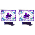 HASTHIP UV Luminous Skull Tapestry for Bedroom and Living Room | 51x59in Polyester 2PCS
