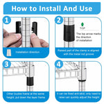 HASTHIP Pipe Clips for Wire Shelving and Pipe Fastening 30 pcs featuring Snap On Lock Clips | ABS Plastic Holders for 1 Inch Metal Poles