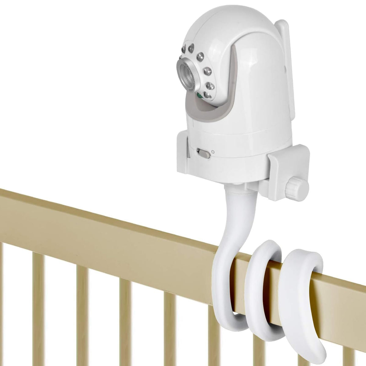 HASTHIP® Soporte Flexible para Monitor de Bebé, Montaje Universal de Cámara Compatible con Infant Optics DXR-8 y DXR-8 Pro, Ajustable y Seguro, Se Fija a la Cuna o Muebles (Solo Soporte)