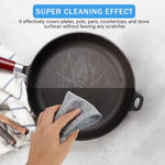 HASTHIP Multipurpose Wire Dishwashing Rag for Wet and Dry Use 5pcs 7.8in | Double Layer Non Scratch Cloth