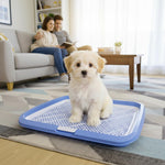 HASTHIP Dog Toilet for Small and Medium Dogs featuring Removable Mesh Grate 65 x 50 cm | Easy Cleanup