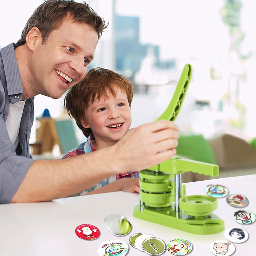 HASTHIP Badge Making Machine 58mm for DIY Crafts with Circle Cutter & 100Pcs Kit | Ideal for Beginners