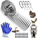 HASTHIP Bird Deterrent Spikes for Outdoor Surfaces with Double Row 100 cm Stainless Steel | Repels Birds and Rodents