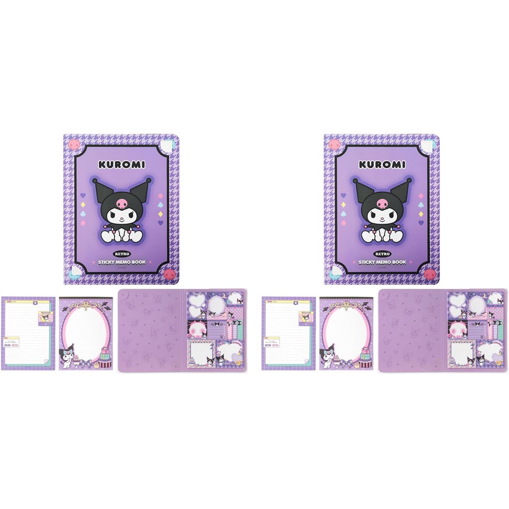 HASTHIP Sticky Notes 330 pcs for Scrapbooking and School with 11 Kuromi Styles | Cute Gift