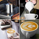 HASTHIP® 12oz Milk Frothing Pitcher with Scale