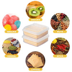 HASTHIP Cheese Storage Containers for Fridge featuring Airtight Flip‑Up Seal Lids 3.9×3.9 in | BPA‑Free Plastic 2 Pack