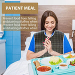 HASTHIP Adult Bibs for Elderly with Waterproof PVC Lining 78 x 44cm | Washable Green Dining Protector
