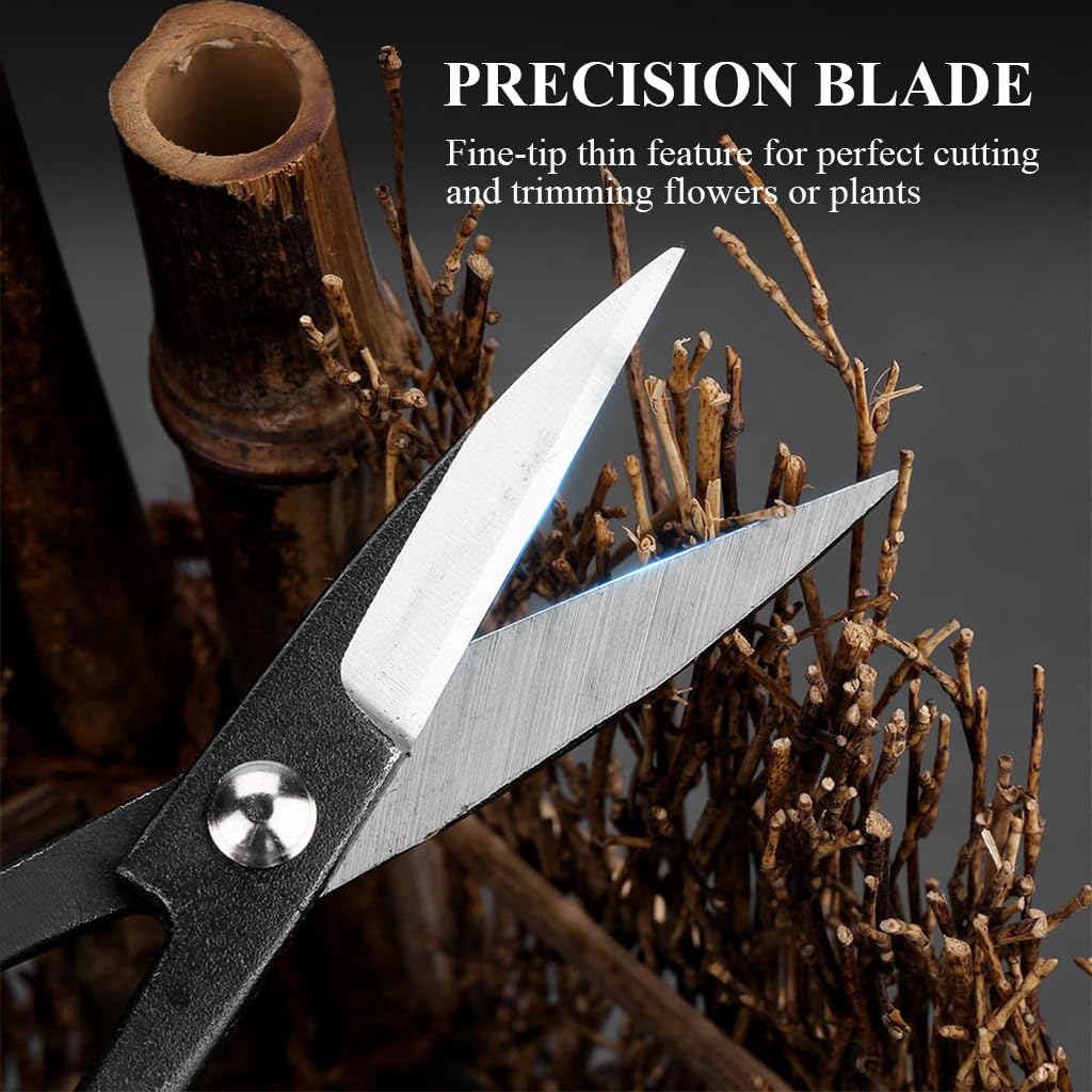 HASTHIP Gardening Pruning Shears for Trees and Roses with 43mm Steel Blades and 7.5 in Ergonomic Handle | Precise Bonsai Cutting Tool