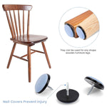 HASTHIP Furniture Pads 48PCS 25mm for Chair Legs with Silicone Felt Caps | Protect Hardwood Floors