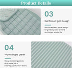 HASTHIP Wash Board for Hand Washing Clothes with Built-In Soap Slot and Non-Slip Grips | ABS Laundry Scrub Pad for Home and Dorm Use