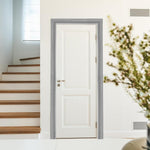 HASTHIP Peel Stick 3D Wall Edging for Living Rooms featuring 2.3 m x 7.8 cm XPE Foam | Silver Gray Trim