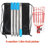 HASTHIP Fruit Picker for Mango Coconut and Apple Trees with 1.9m Telescopic Pole and 7-Claw Basket
