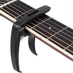 HASTHIP® Guitar Capo for Acoustic and Electric Guitar, Built in Picks Storage Alloy Guitar Capo with Protective Pad for Ukulele, Electric And Acoustic Guitars, Guitar Accessory