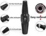 HASTHIP Screw Extractor for 1/2 & 3/4 Inch Pipes featuring Dual Head Design and 12cm Handle | Removes Damaged Bolts
