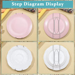 HASTHIP Wall Pot Lid Holders for Space Saving Kitchen Storage with Pre Punched Holes | Stainless Steel 4Pcs Set
