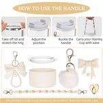 HASTHIP Stanley Cup Accessories Set for 40oz 30oz with Silicone Boot and Straw Cover | 24PCS Decorative Charm Kit