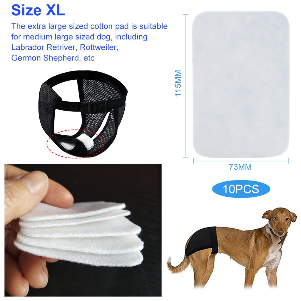 HASTHIP Pet Cotton Diaper Pads for Medium Female Dogs (10 Pack)