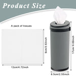 HASTHIP® Car Tissue Paper Holder, Cylinder Tissue Box, 2.75'' PU Leather Round Tissues Container Fit for Car Van Bathroom Office Use, Car Cup Holder Car Tissues Box Car Tissue Holder Car Tissue Tube