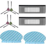 HASTHIP Replacement Accessories Kit for Ecovacs Deebot N8 OZMO 920 950 with 8 pcs Set | 4 Side Brushes 2 Mop Cloths and 2 HEPA Filters