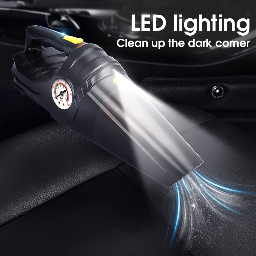 HASTHIP® Car Vacuum Cleaner Rechargeable Air Compressor Inflator