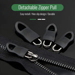 HASTHIP Zipper Pull Replacement Kit 60pcs for Bags and Jackets featuring Tool Free Clip Design