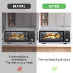 HASTHIP Oven Liners for Bottom of Oven with 12x12 inch Pre Cut Square Sheets | Includes 3 Air Fryer Liners and 3 Mesh Sheets