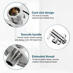 HASTHIP Angle Valve for Bathroom with Copper Core Switch and G1/2 Compatibility | 4 Pack Stainless Steel