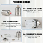 HASTHIP Float Valve for Water Tank 1/2 to 3/4 Inch with Automatic Water Level Control | 304 Stainless Steel 3PCS