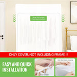 HASTHIP Clothes Rack Cover for Dustproof Wardrobe Protection 150x120cm with PEVA Material | 3 PCS