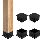 HASTHIP Furniture Leg Covers 4 pcs for 2 x 2 in Legs with Anti Slip Rubber | Noise Reduction Floor Protection