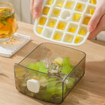 HASTHIP Ice Cube Maker with 48 Cavity Double Layer Mold and Tongs for Home Bar Use