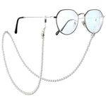 HASTHIP® Cadena de Gafas con Imitación de Perlas,Correa Retención para Gafas Sol y Anteojos,Cordón Elegante para Mujeres y Niñas Soporte Decorativo Máscara Collares