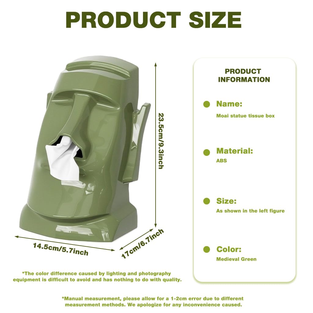 HASTHIP Headphone Stand for Table with 3 in 1 Tissue Box and Glasses Rack 14.5x17x23.5 cm | ABS Body