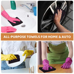 HASTHIP Microfiber Cleaning Cloth Roll 50 Pack 9.8 in Precut Wipes for Kitchen and Car | Reusable Polyester Non Scratch Towels