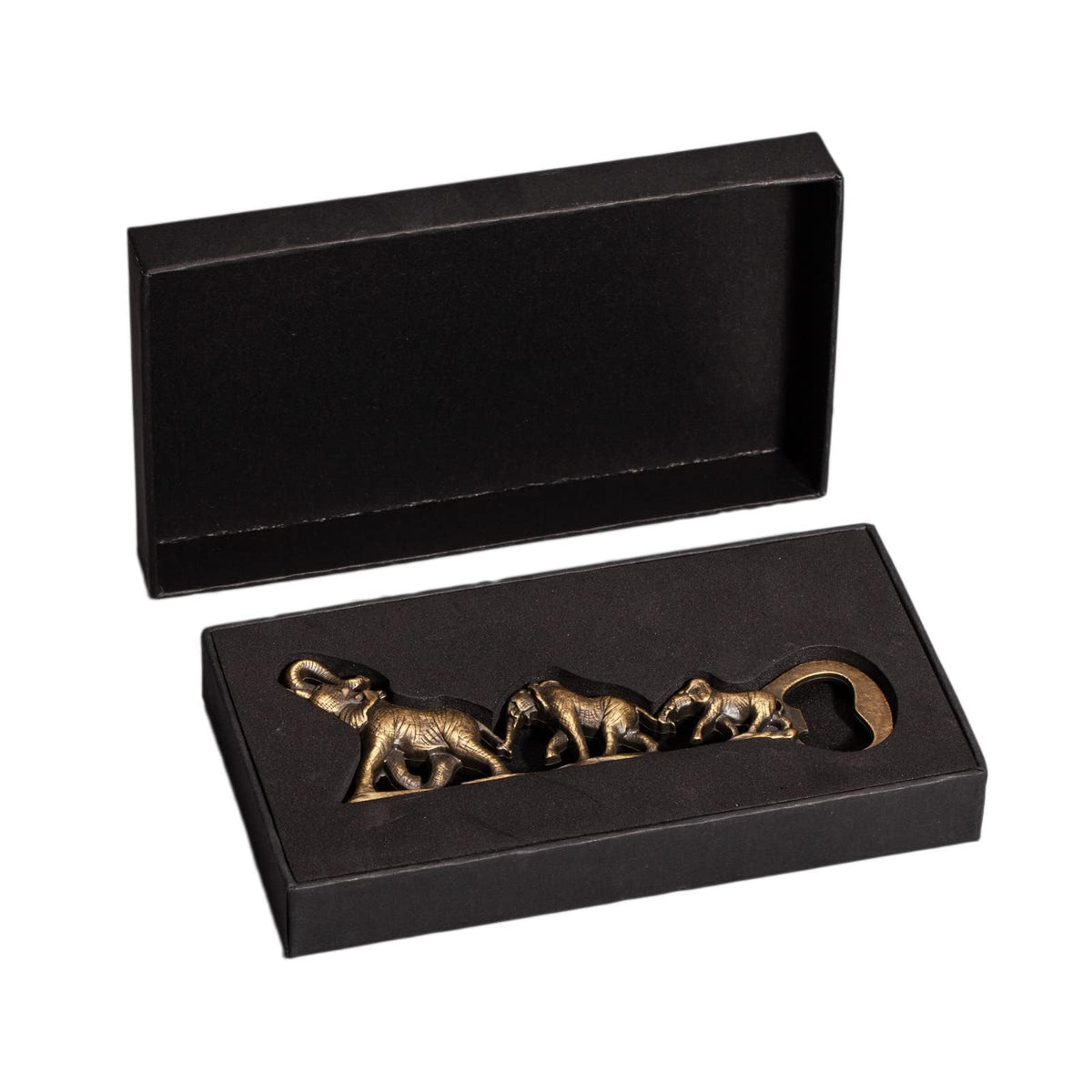 HASTHIP Elephant Bottle Opener for Men featuring 13x5.8cm Zinc Alloy Design | Creative Gift