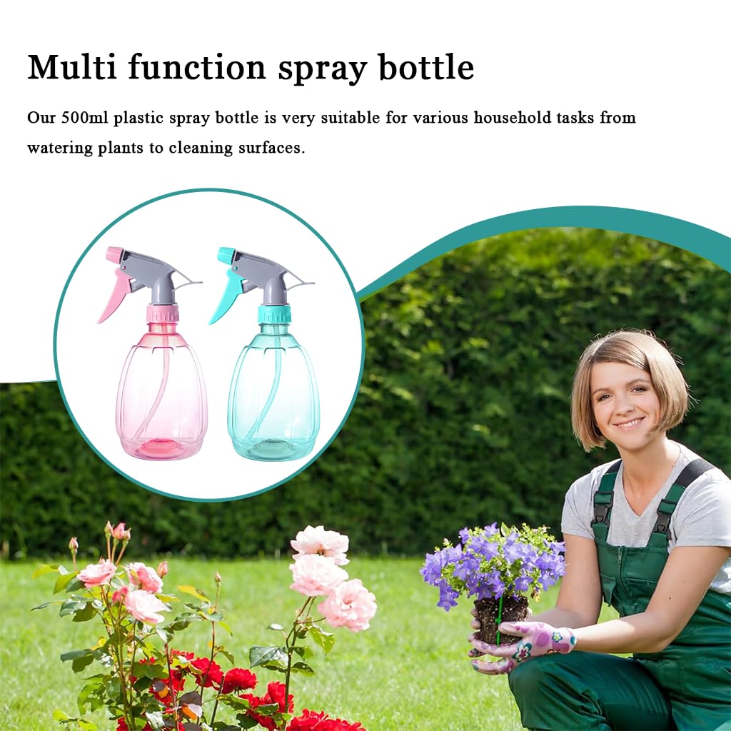 HASTHIP Spray Pump Bottles for Gardening and Cleaning with 500ml Capacity featuring Rotatable Nozzle | Dual Stream and Mist Modes