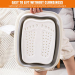 HASTHIP Foot Spa Bath for Relaxing Foot Soaks with 15L Collapsible Design and Massage Nubs