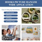 HASTHIP Wall Anchor Hooks for Picture and Key Hanging 20Pcs with Curved Stainless Steel Design