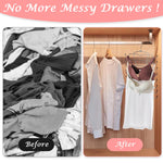 HASTHIP Bra Organizer for Wardrobe with Stainless Steel Foldable Rack 2 pcs | Holds 12 Bras