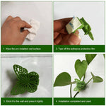 HASTHIP Plant Clips for Climbers with Snap-On Butterfly Design 20Pcs Reusable Support | Green Garden Use