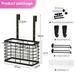 HASTHIP Hair Dryer Stand for Bathroom Organization with Screw Fixed Curved Hooks | Carbon Steel