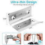 HASTHIP Cabinet Magnetic Catch for Doors and Drawers featuring 15lb Force & Adhesive Mount | Stainless Steel Ultra Thin Latch 12 Pack
