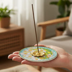 HASTHIP Diamond Painting Kit for Home Decor with Dual Function Lotus Incense Holder | DIY Gift Set