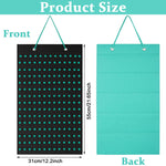 HASTHIP Shoe Charms Organizer for Wall Display with 180 Slots and Felt Board | Easy Hanging