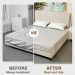 HASTHIP Fitted Sheet Fasteners Set for Bed Sheets with Corner Anchor Clamps | Pack of 4