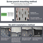 HASTHIP Tissue Holder for Bathroom with Transparent Window and Dual Install Options | 27×20.5×10 cm ABS Wall-Mounted Dispenser for Home or Hotel