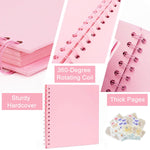 HASTHIP Photo Album Scrapbook for Memories with 20 Pages 8x8 Size & Ribbon Closure | DIY Gift Book
