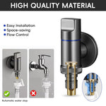 HASTHIP Washing Machine Tap for Laundry Use with Universal 1/2 inch Connector and Full Metal Design